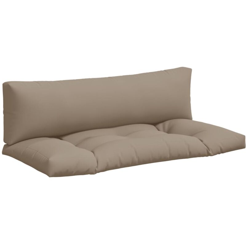 

vidaXL Cojines para sofá de palets 2 piezas gris taupe - Gris Topo