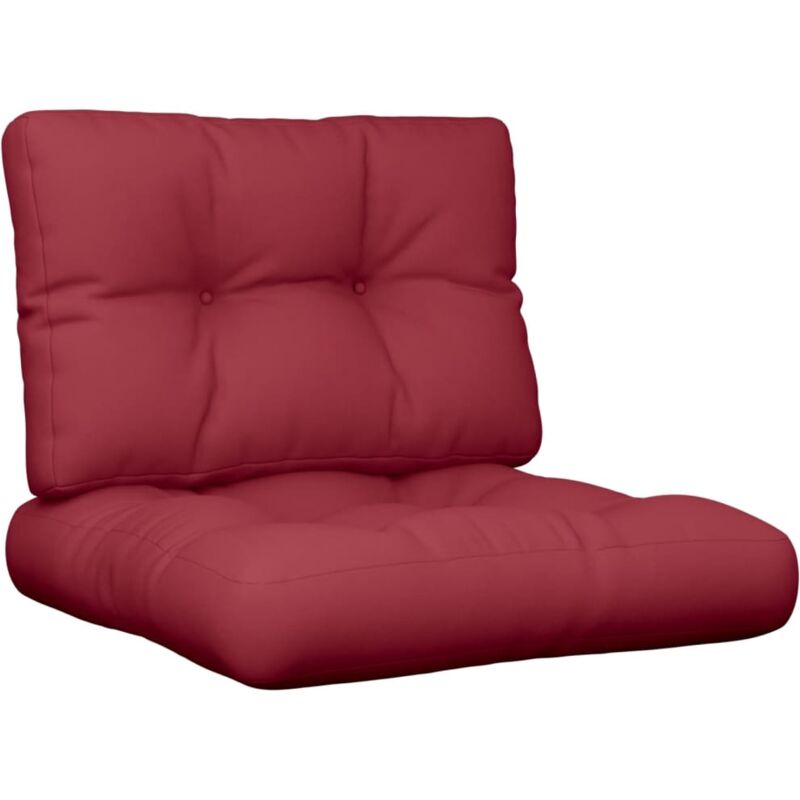 

Cojines para sofá de palets 2 piezas rojo vino tinto - Rojo - Vidaxl