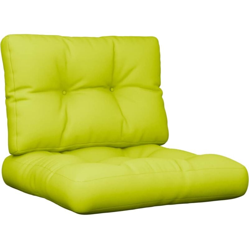 

vidaXL Cojines para sofá de palets 2 piezas verde brillante - Verde