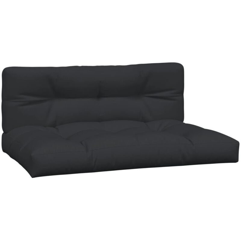 

Cojines para sofás de palets 2 unidades negro - Negro - Vidaxl