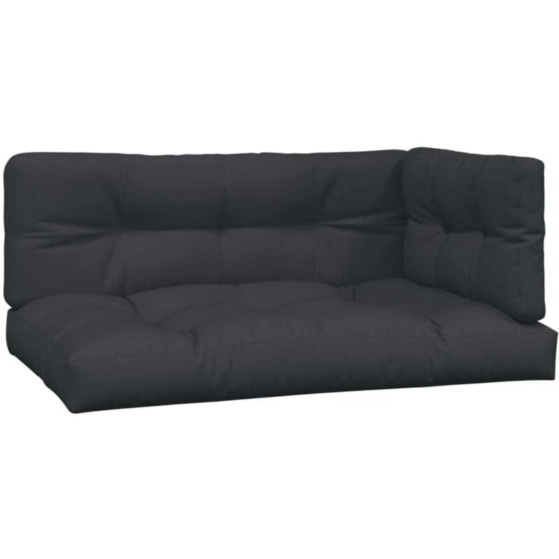 

Cojines para sofás de palets 3 unidades negro - Negro - Vidaxl