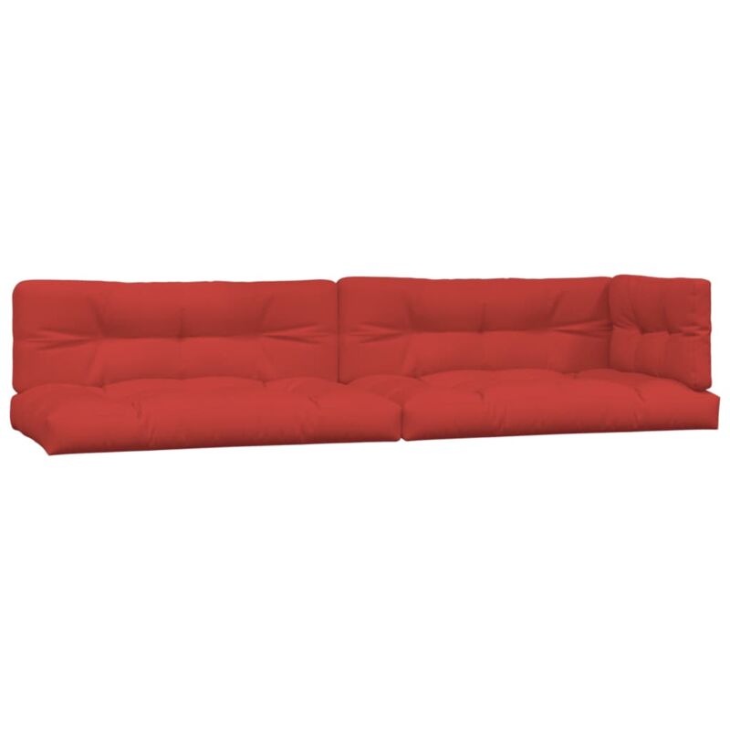 

vidaXL Cojines para sofás de palets 5 piezas rojo - Rojo
