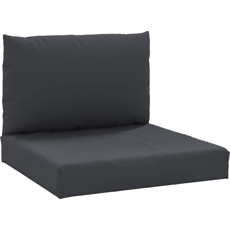 

vidaXL Cojines para sofás de palets 2 piezas tela negro - Negro