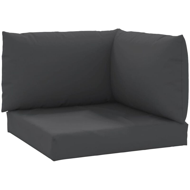 

Cojines para sofás de palets 3 piezas tela negro - Negro - Vidaxl