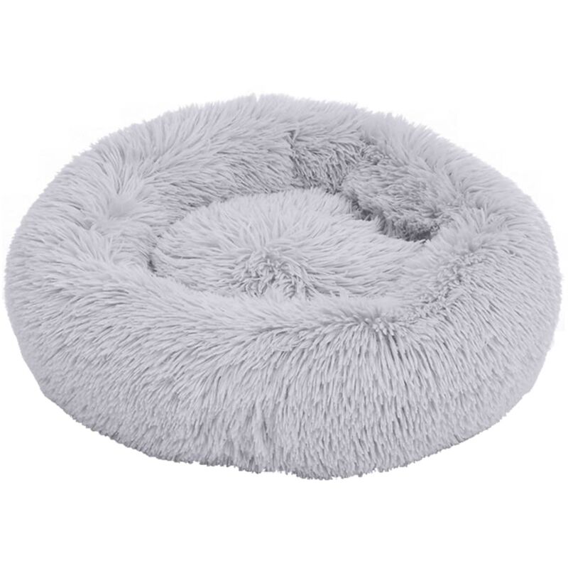 

vidaXL Cojín lavable para perros y gatos felpa gris claro 90x90x16 cm - Gris