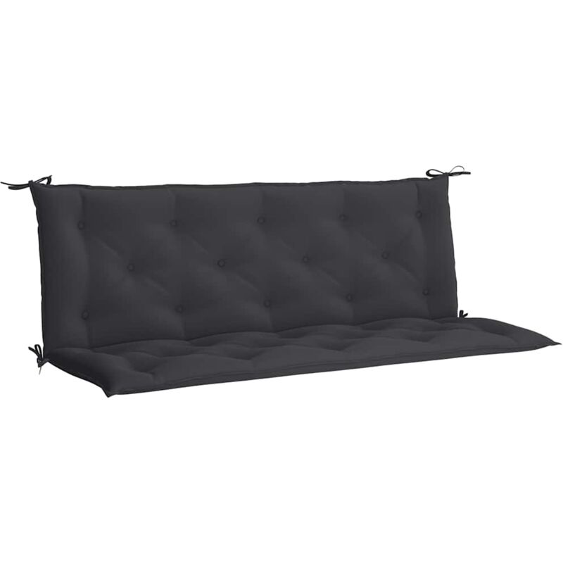 

vidaXL Cojín para balancín tela negro 150 cm - Negro