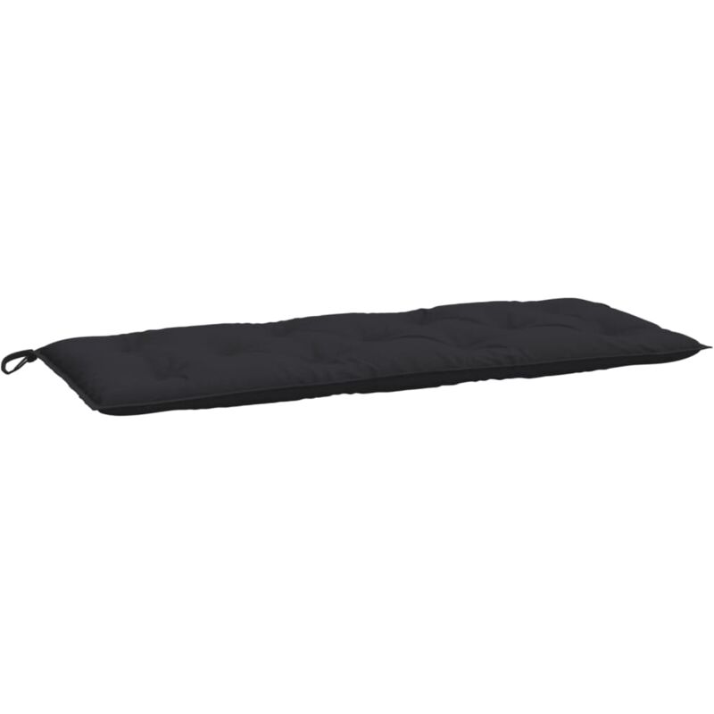 

Cojín para banco de jardín tela negro 120x50x7 cm - Negro - Vidaxl