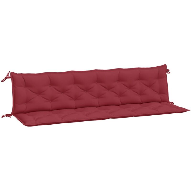 

vidaXL Cojín para columpio balancín tela color vino tinto 200 cm - Rojo