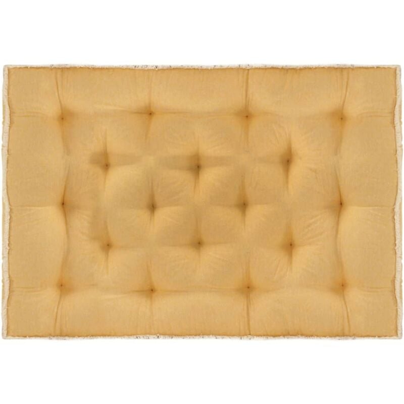 

vidaXL Cojín para sofá de palets amarillo 120x80x10 cm - Amarillo
