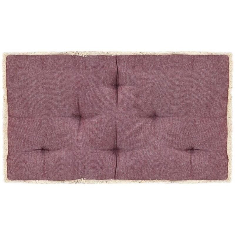 

Cojín para sofá de palets burdeos 73x40x7 cm - Rojo - Vidaxl