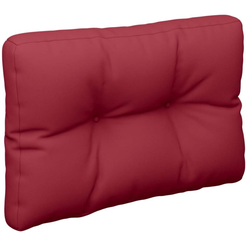 

Cojín para sofá de palets color vino tinto 60x40x12 cm - Rojo - Vidaxl
