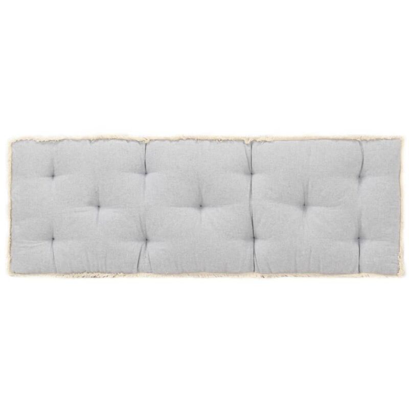 

vidaXL Cojín para sofá de palets gris 120x40x7 cm - Gris