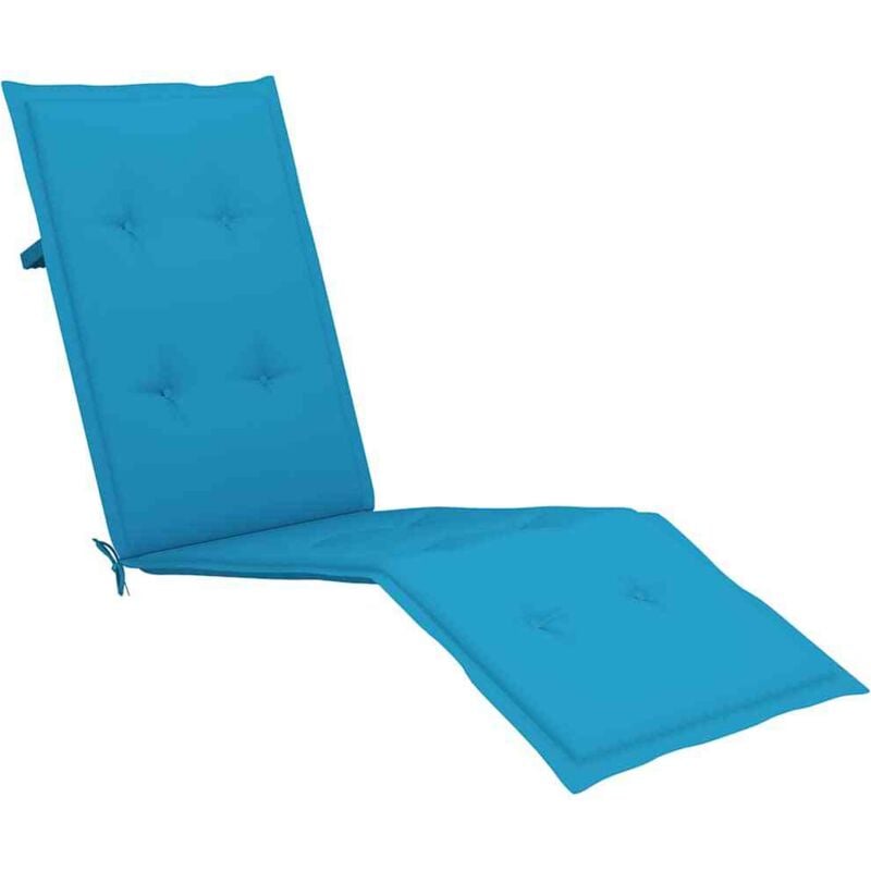 

vidaXL Cojín para tumbona azul (75+105)x50x4 cm - Azul