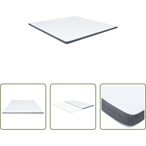 vidaXL Colchón box spring -  Sobrecolchón para cama box spring 200x200x5 cm suavidad media