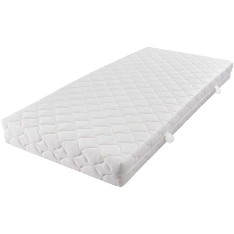 

Colchón con Funda Lavable de 200x90x17 cm - Blanco - Vidaxl