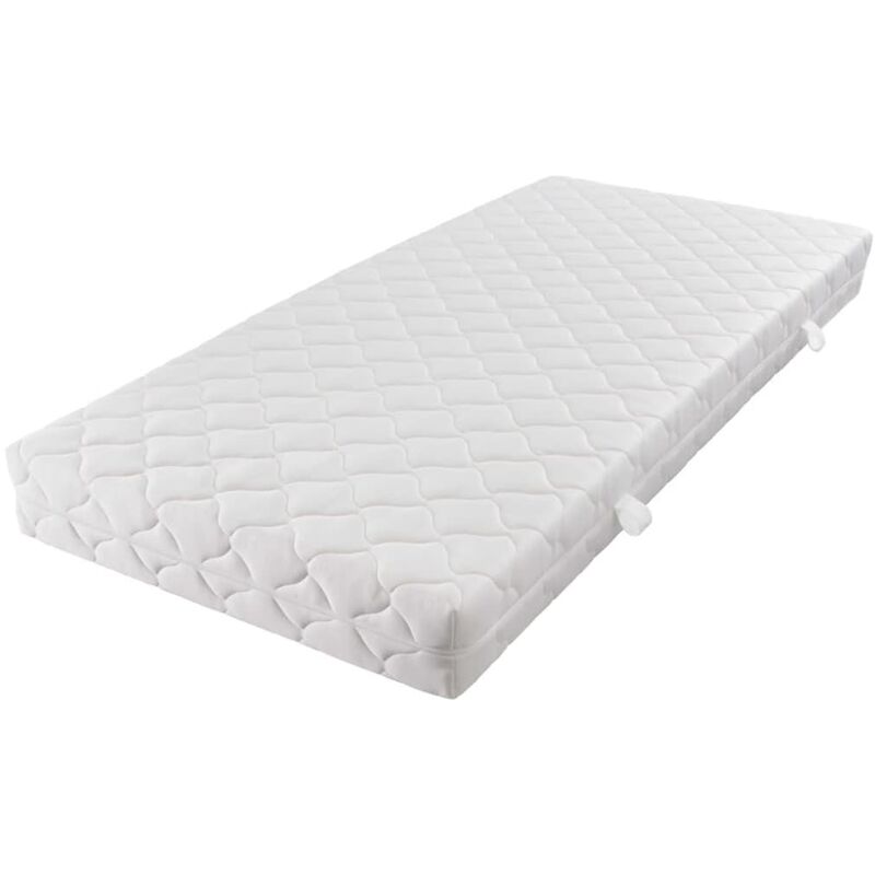 

vidaXL Colchón con Funda Lavable de 200x120x17 cm - Blanco