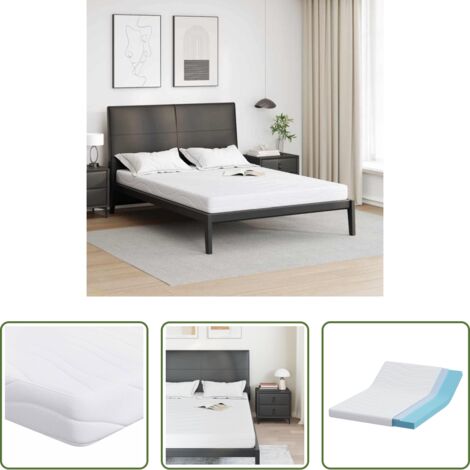 vidaXL Colchón de espuma -  Colchón 140 x 190 cm Tela Jacquard