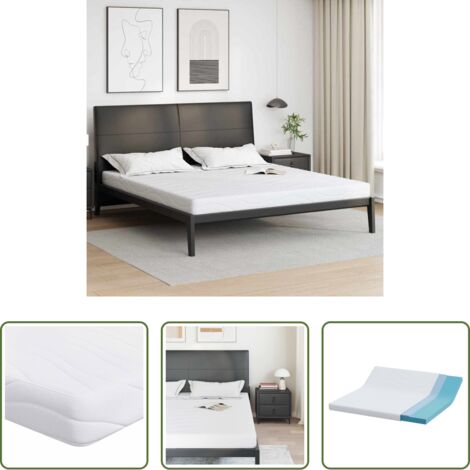 vidaXL Colchón de gel viscoelástico -  Colchón 180 x 200 cm Tela Jacquard