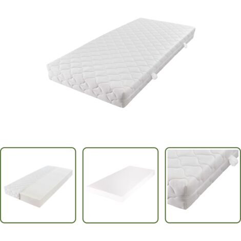 vidaXL Colchón para dolores articulares -  Colchón con funda lavable 200x80x17 cm H3