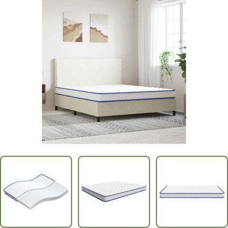 vidaXL Colchón transpirable -  Colchón 200 x 180 x 17 cm Espuma PU