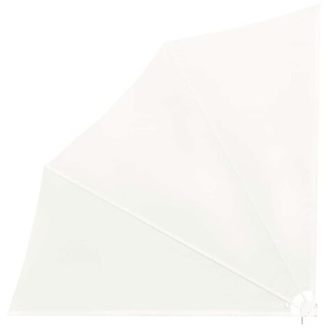 vidaXL Collapsible Balcony Side Awning Cream 140x140 cm
