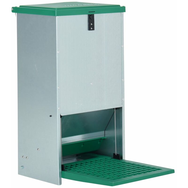 

Comedero automático para aves de corral con pedal 20 kg - Verde - Vidaxl