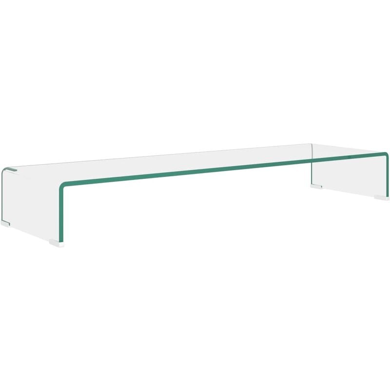 

Soporte para TV/Elevador Monitor Cristal Claro 100x30x13 cm - Transparente - Vidaxl