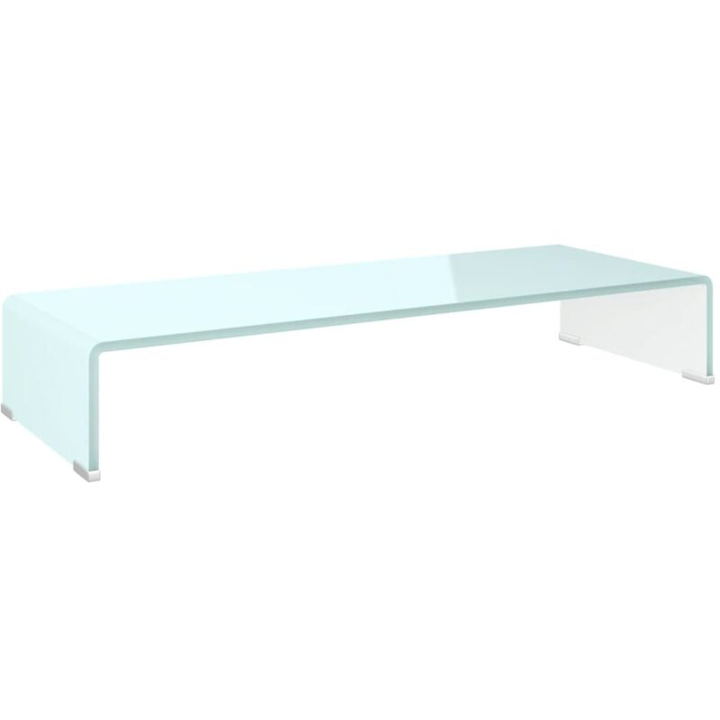 

Soporte para TV/Elevador Monitor Cristal Blanco 80x30x13 cm - Blanco - Vidaxl