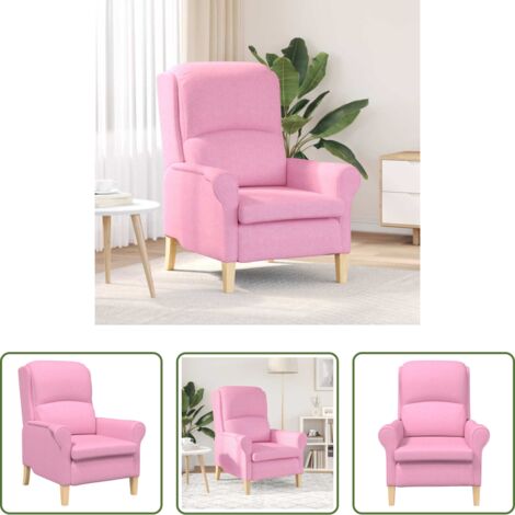 vidaXL Comodidad en tela -  sillón Rosa 76 x 94 x 102 cm tela