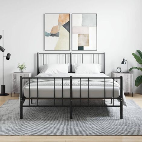 vidaXL Comodini 2 pz Grigio Sonoma 40x40x50 cm in Legno Multistrato