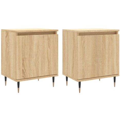 vidaXL Comodini 2 pz Rovere Sonoma 40x30x50 cm in Legno Multistrato