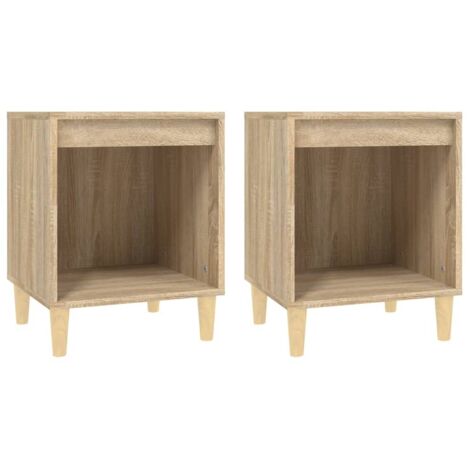 vidaXL Comodini 2 pz Rovere Sonoma 40x35x50 cm