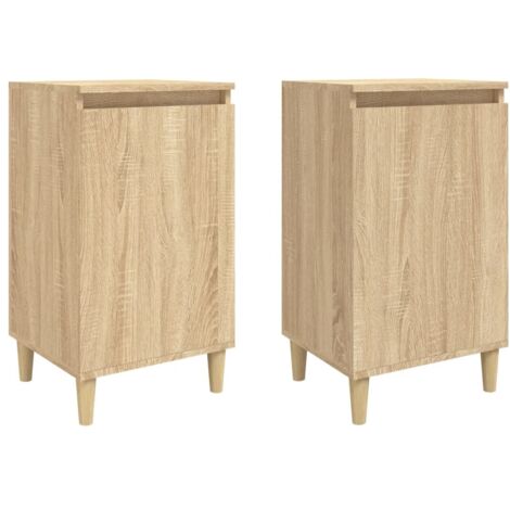 vidaXL Comodini 2 pz Rovere Sonoma 40x35x70 cm in Legno Multistrato