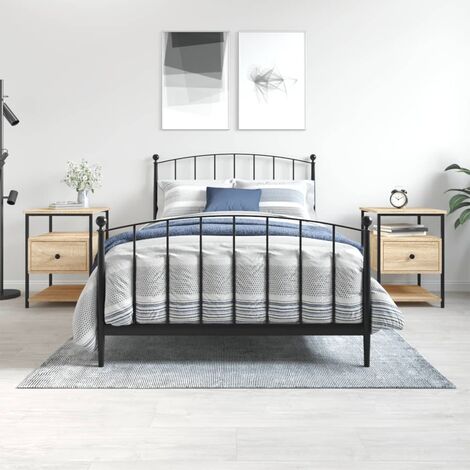 vidaXL Comodini 2 pz Rovere Sonoma 40x42x56 cm in Legno Multistrato