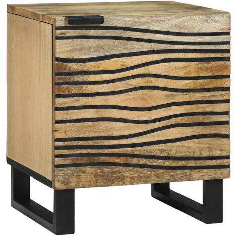 vidaXL Comodini Marrone e Nero 40 x 33 x 46 cm