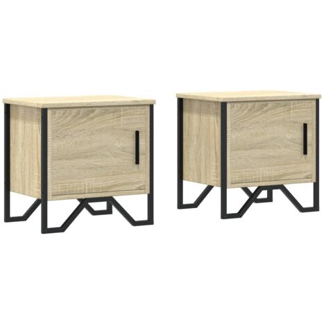 vidaXL Comodini Rovere Sonoma 2 pz 40x30x40 cm in Legno Multistrato