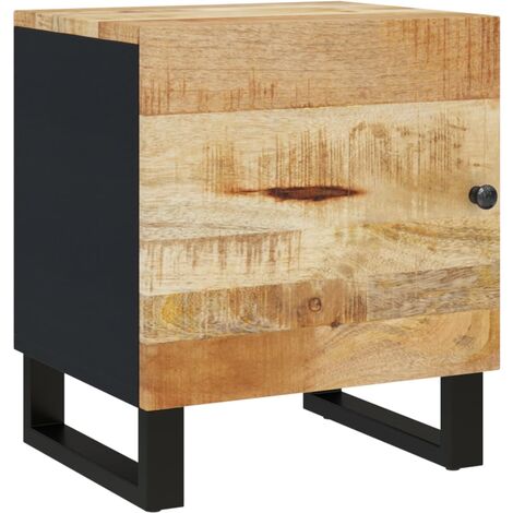 vidaXL Comodino 40x33x46 cm in Legno Massello di Mango