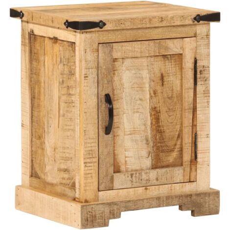 vidaXL Comodino 40x35x50 cm in Legno Massello di Mango