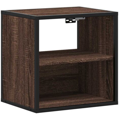 vidaXL Comodino a Muro Rovere Marrone 40x31x39,5 cm