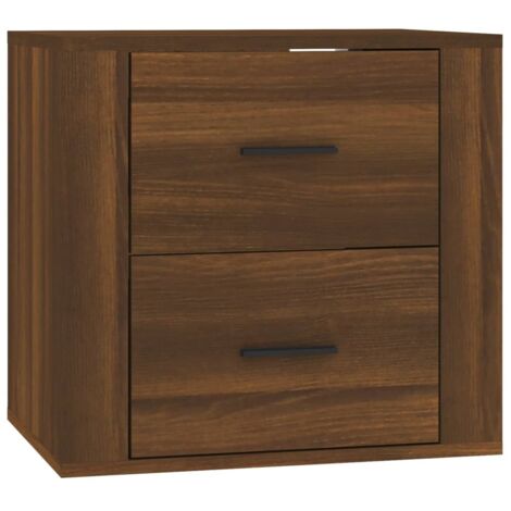 vidaXL Comodino a Muro Rovere Marrone 50x36x47 cm