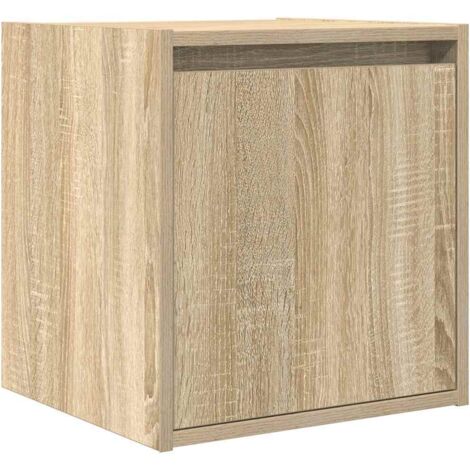 vidaXL Comodino a Muro Rovere Sonoma 38x34x40 cm