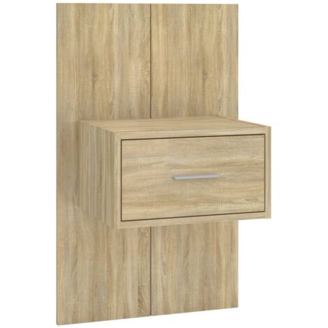 vidaXL Comodino a Parete Rovere Sonoma