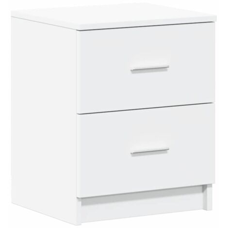 vidaXL Comodino con 2 Cassetti Bianco 40x36x50 cm