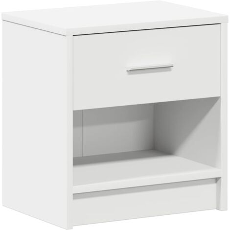 vidaXL Comodino con Cassetto Bianco 39x28x41 cm