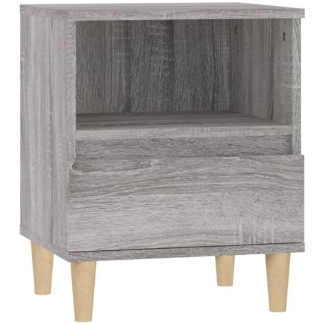 vidaXL Comodino Grigio Sonoma 40x35x50 cm