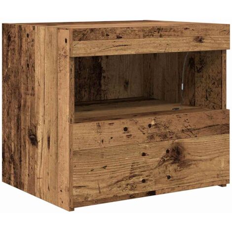 vidaXL Comodino Legno vecchio 50 x 40 x 45 cm Legno multistrato