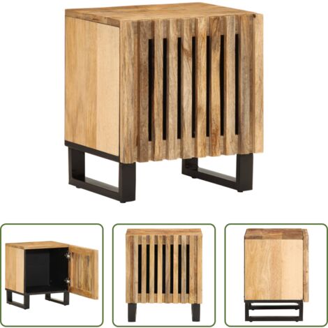 vidaXL Comodino mango -  Comodino 40x34x46 cm in Legno Massello di Mango