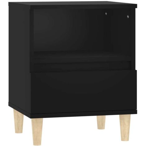 vidaXL Comodino Nero 40x35x50 cm