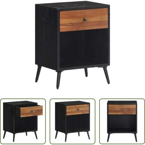 vidaXL Comodino per interni -  Comodino 40x30x50 cm in Legno Massello di Teak