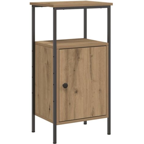 vidaXL Comodino Rovere Artigianale 41x31x80 cm in Legno Multistrato